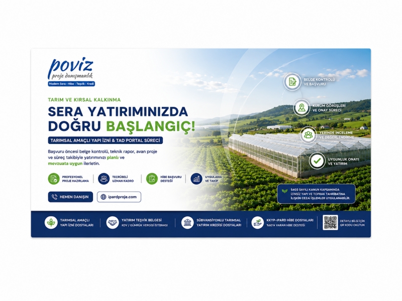 Proje Teknik Raporu - Tarımsal Amaçlı Yapı İzinleri (5403 Sayılı Toprak Koruma Kanunu Kapsamında)